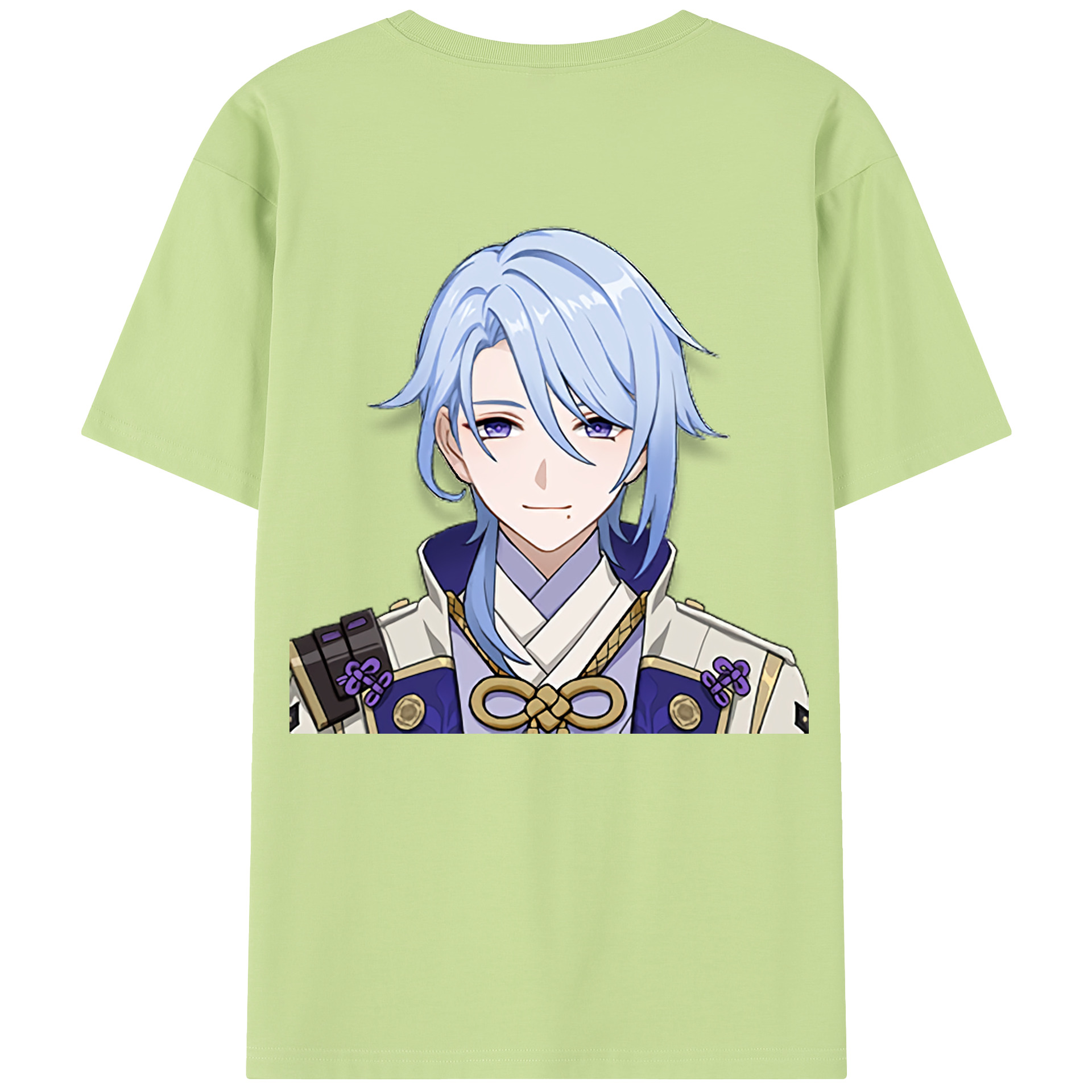 げんし神 神里綾人 かみさとあやと genshin Kamisato Ayato 綿100％半袖Tシャツ（背面プリント）
